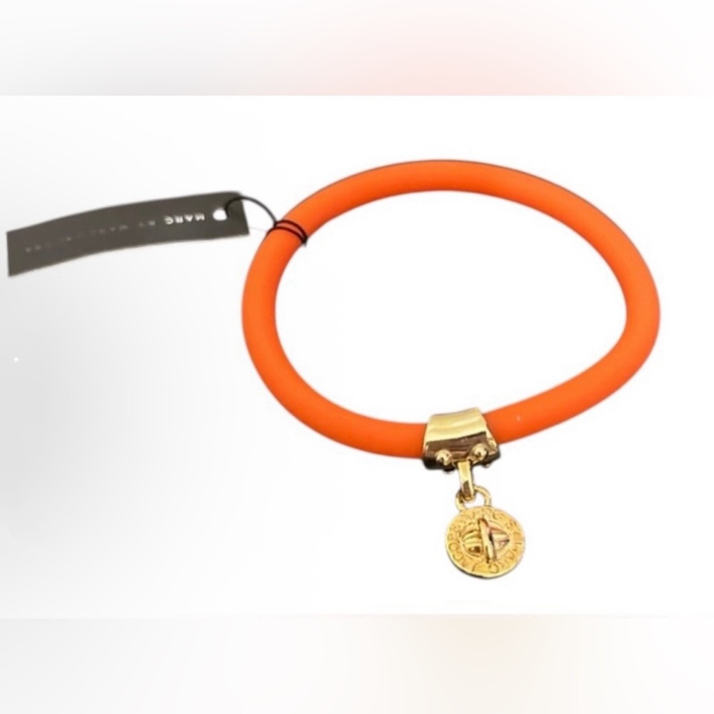 Marc by Marc Jacobs Orange Bracelet with Gold Charm